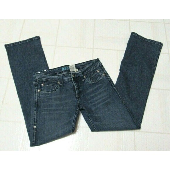 B.B. Jeans Blue Jeans Size 11 Juniors Boot Cut Embroidered Back Pockets BB - Picture 2 of 8